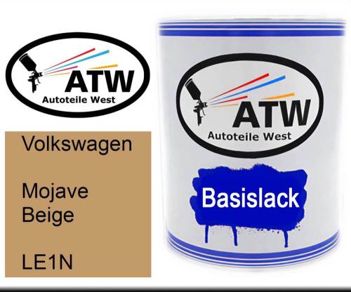 Volkswagen, Mojave Beige, LE1N: 1L Lackdose, von ATW Autoteile West.